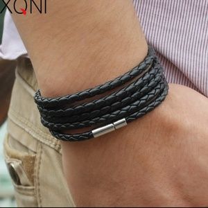 New! Braided Black Bracelet